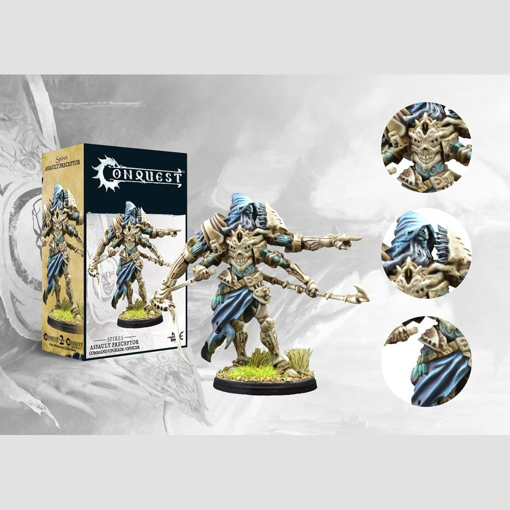 Assault Preceptor character miniature box for Conquest The Last Argument of Kings, Spires faction