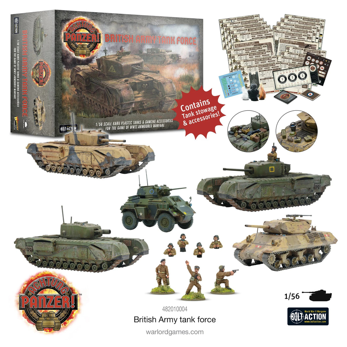 British Army Tank Force battleforce box for Achtung Panzer, British faction