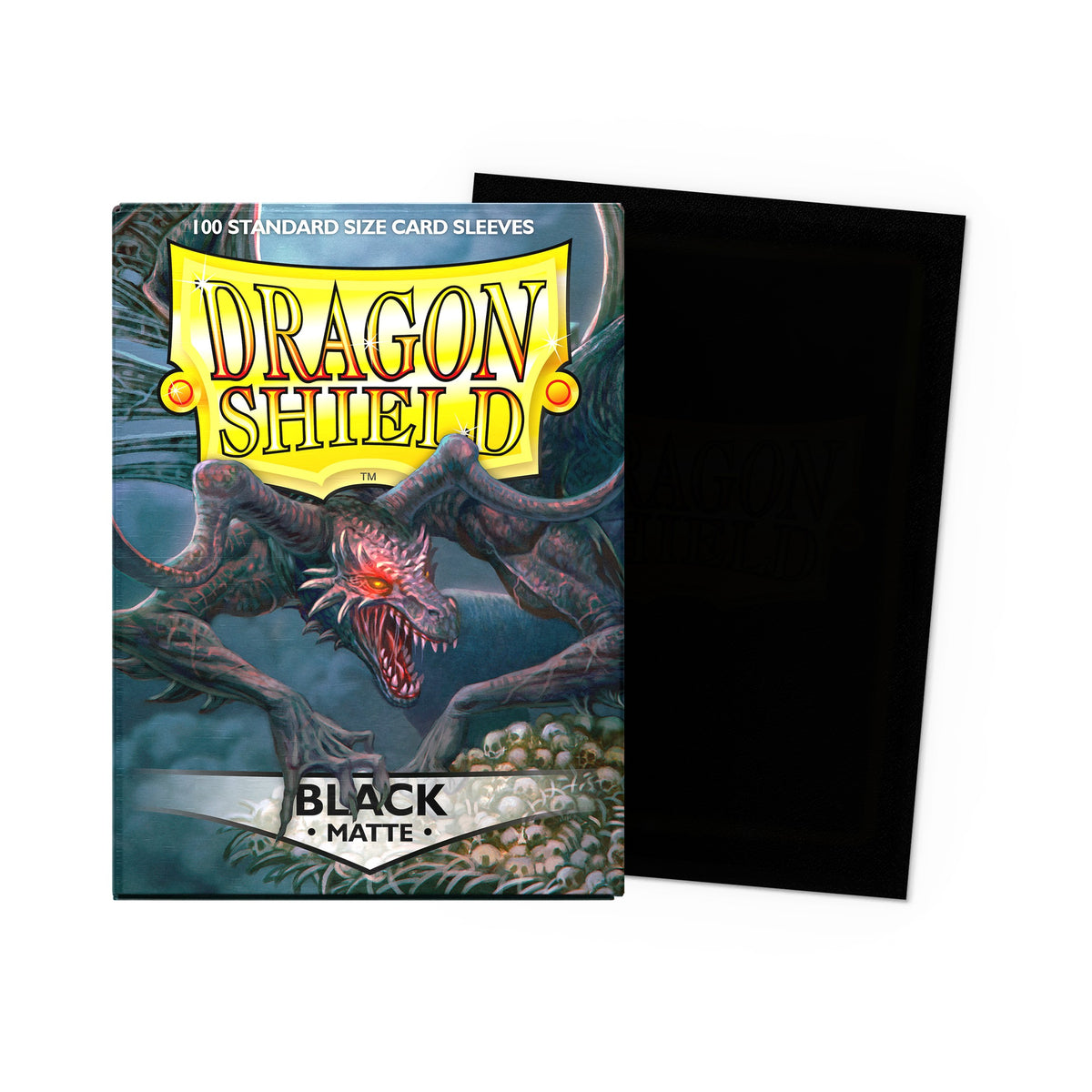Dragon Shield: Matte Black - Standard Sleeves (100) box