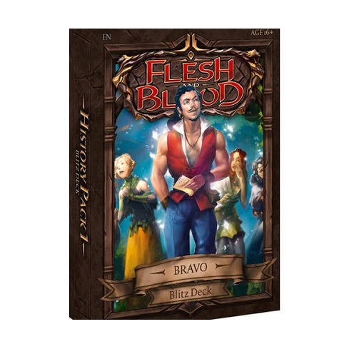 Bravo Blitz Deck box for Flesh and Blood History Pack 1, sealed preconstructed deck