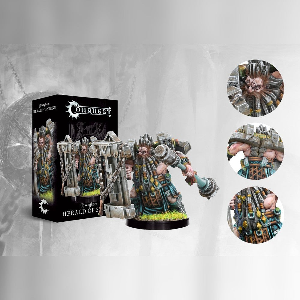 Herald of Stone character box for Conquest The Last Argument of Kings, Dweghom faction