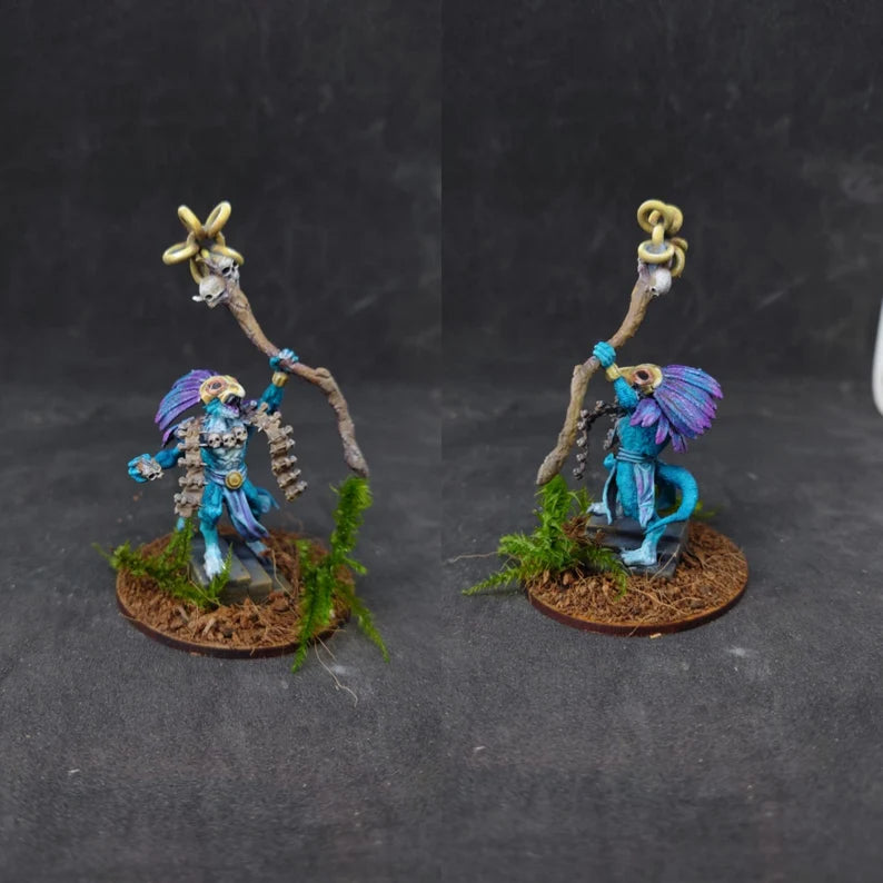 LIZARDFOLK SHAMAN 28MM RESIN PRINTED RPG MINIATURE