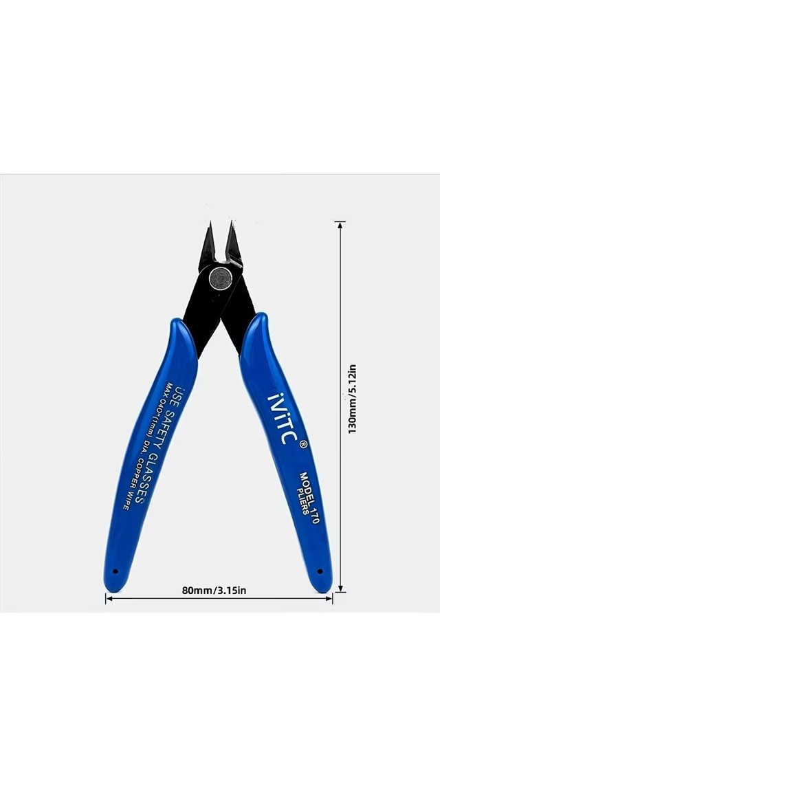 Blue handled diagonal cutter model pliers for hobby miniature assembly
