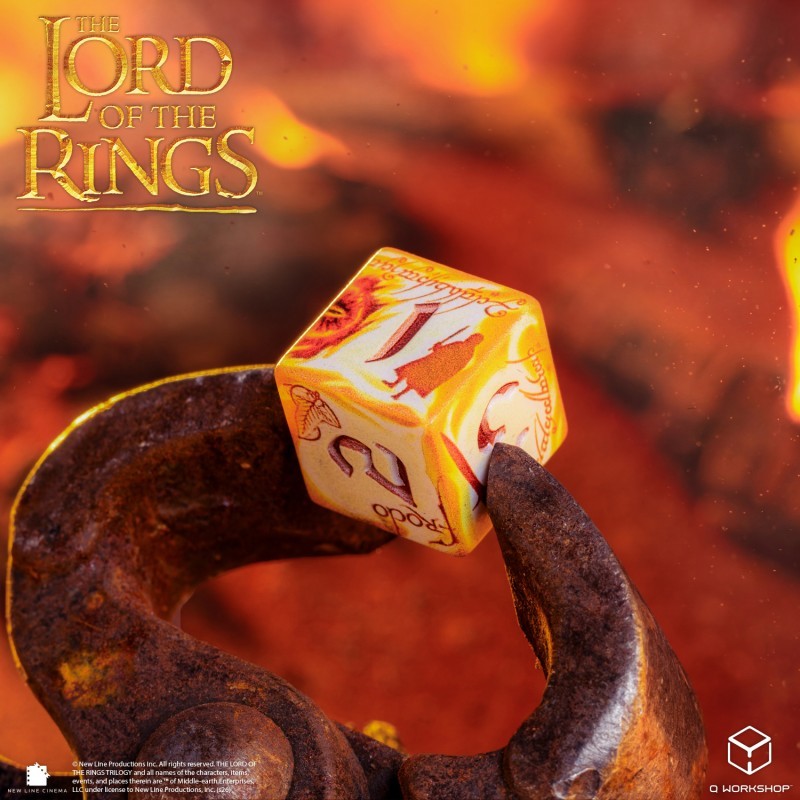 The Lord of the Rings: Ring-bearers (Whitefire Radiance) - Full Art Dice Set, third view