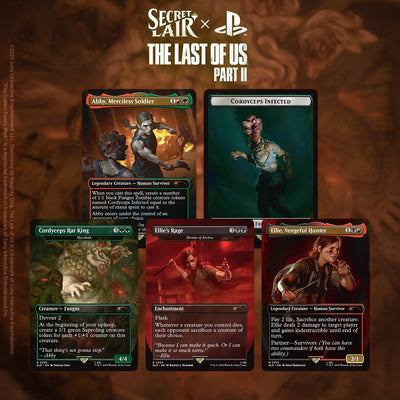 Magic: The Gathering Collector & Premium collection image showing Secret Lair x The Last of Us Part II (Non-Foil)