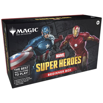 Magic: The Gathering Starter Decks collection image showing Marvel Superheroes: Beginner Box