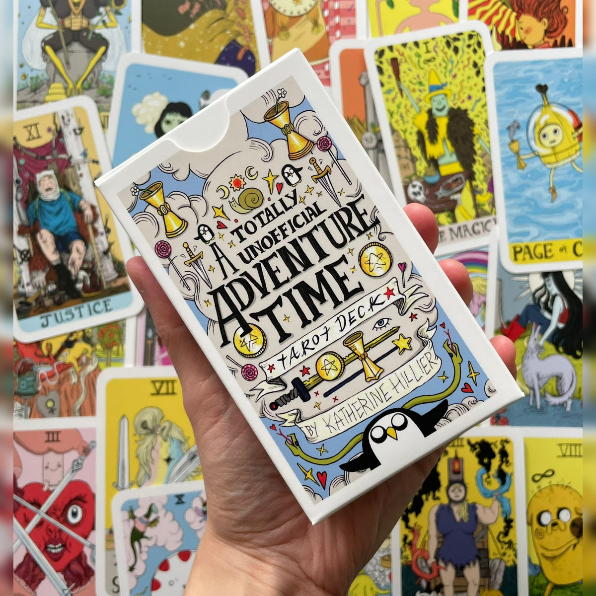 A Totally Unofficial Adventure Time Tarot Deck box