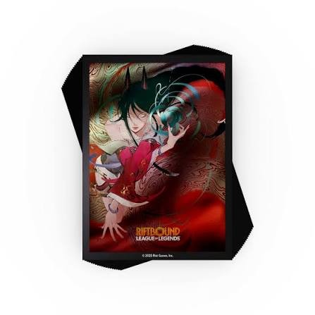 Ahri art sleeves for Riftbound League of Legends TCG, 100 count pack