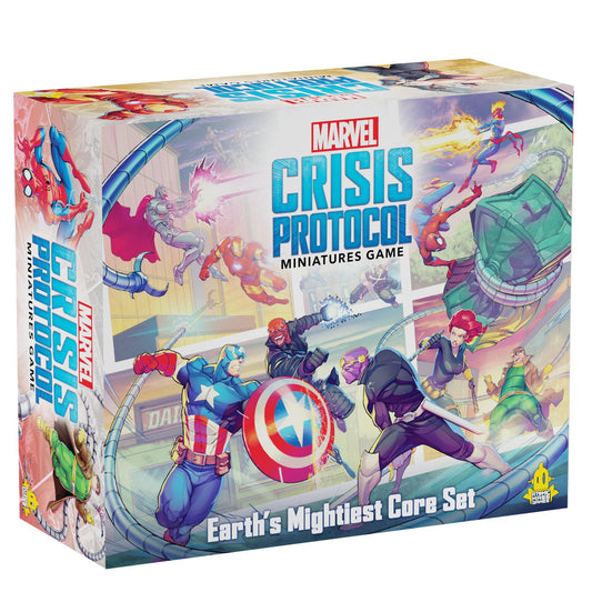 Earth's Mightiest Core Set box for Marvel Crisis Protocol, Atomic Mass Games starter set