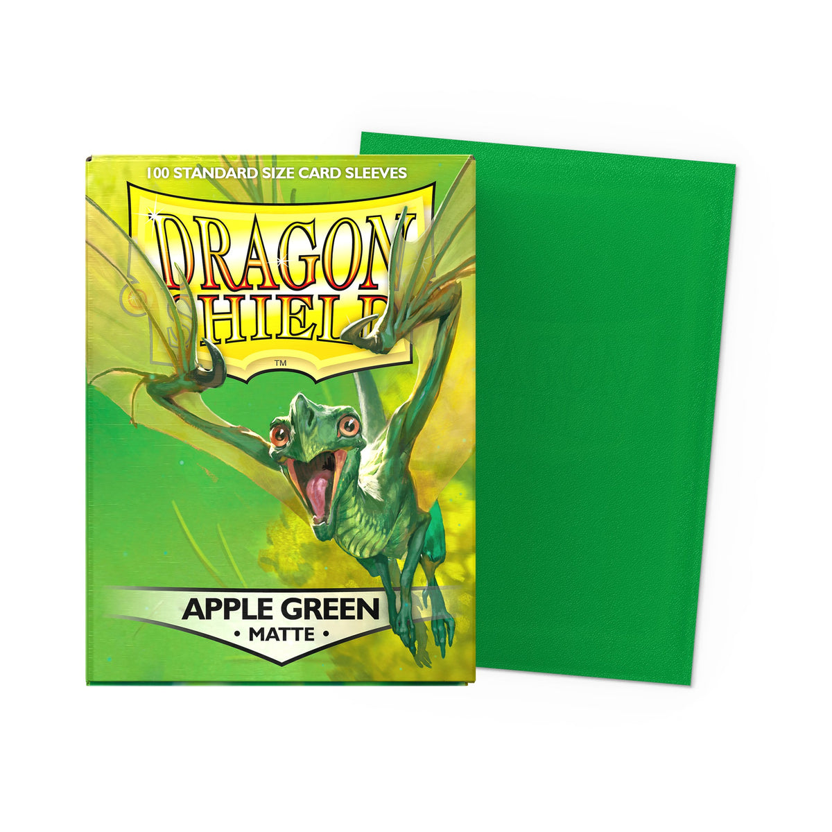 Dragon Shield: Matte Apple Green - Standard Sleeves (100) box