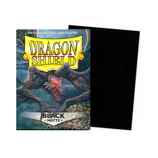Dragon Shield: Matte Black - Standard Sleeves (100) box