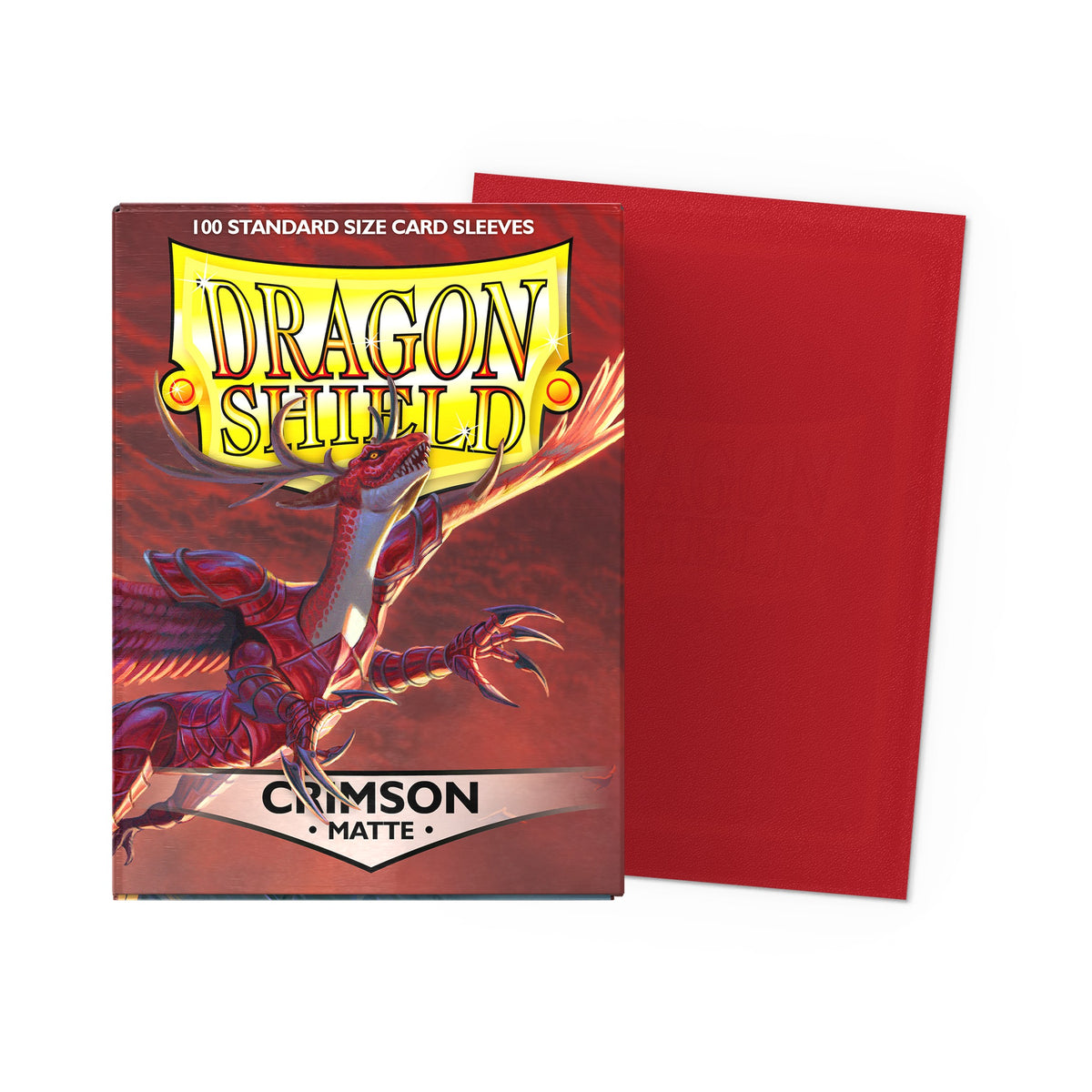 Dragon Shield: Matte Crimson - Standard Sleeves (100) box