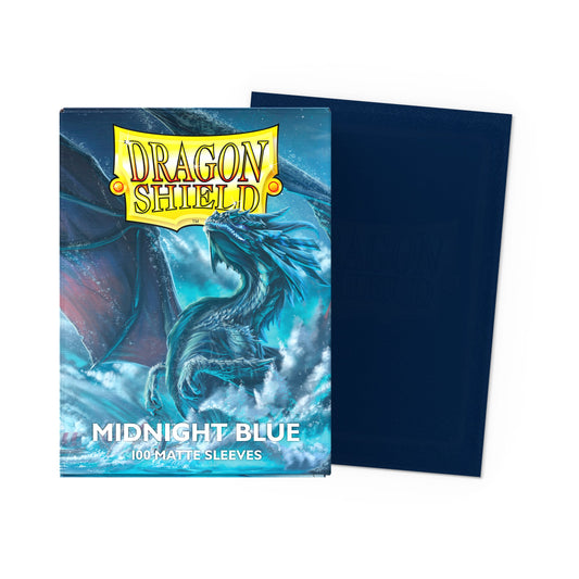 Dragon Shield: Matte Midnight Blue - Standard Sleeves (100) box