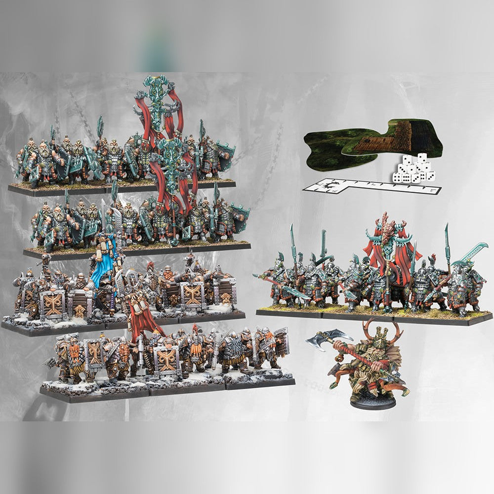 Dweghom Conquest 2026 Supercharged Starter Set box with Ancestor and Magmaforged miniatures