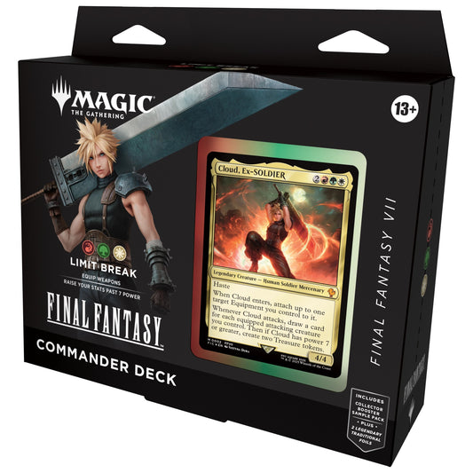 Final Fantasy Limit Break Commander Deck box for Magic The Gathering, Final Fantasy VII