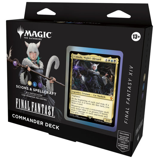 Final Fantasy Scions and Spellcraft Commander Deck for Magic The Gathering, commander deck box