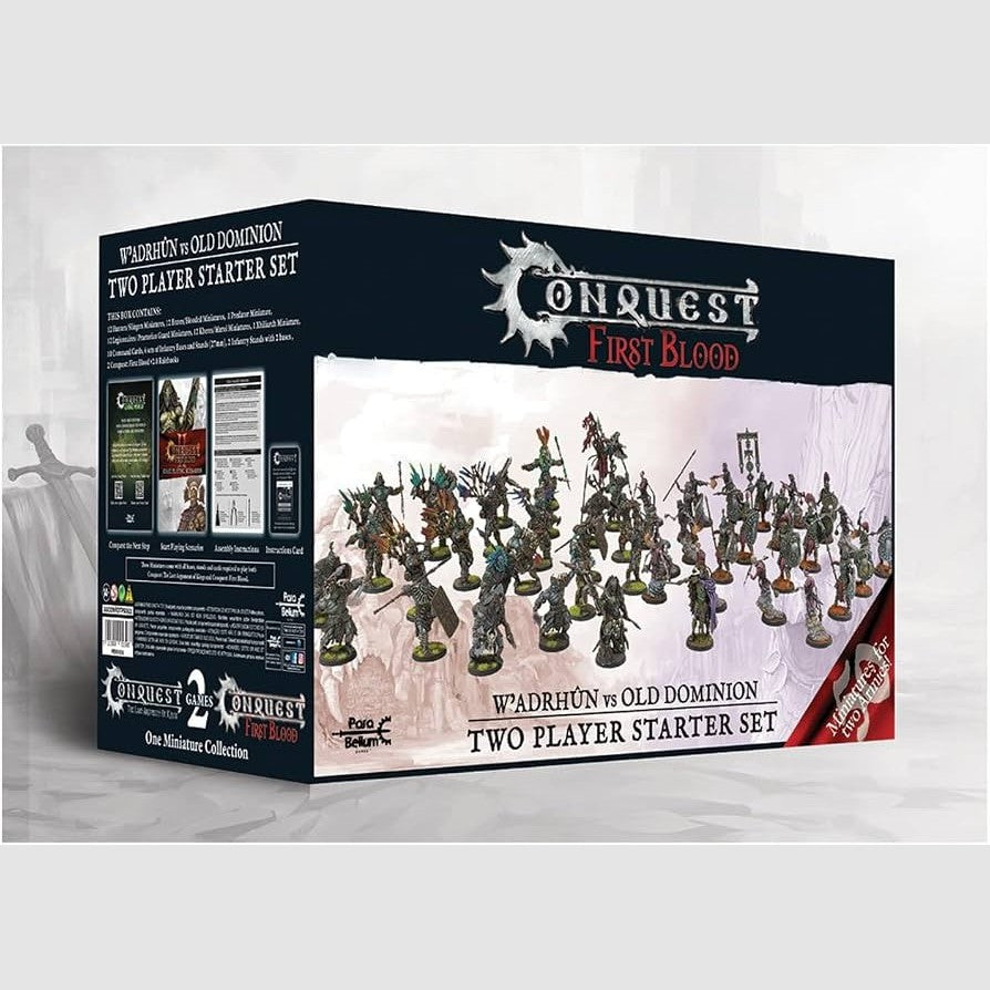 First Blood W'adrhun vs Old Dominion Two Player Starter Set box for Conquest First Blood