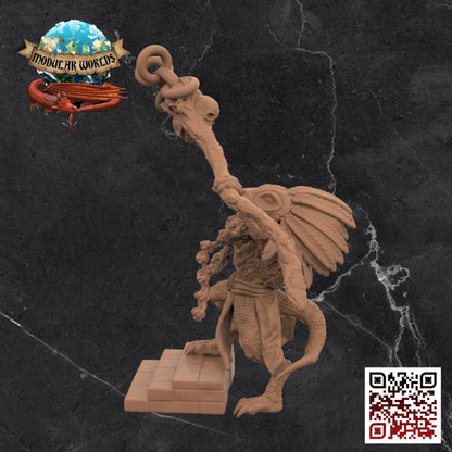 LIZARDFOLK SHAMAN 28MM RESIN PRINTED RPG MINIATURE