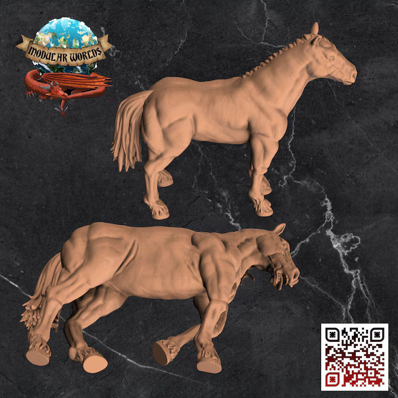 DRAFT HORSE & CORPSE SET