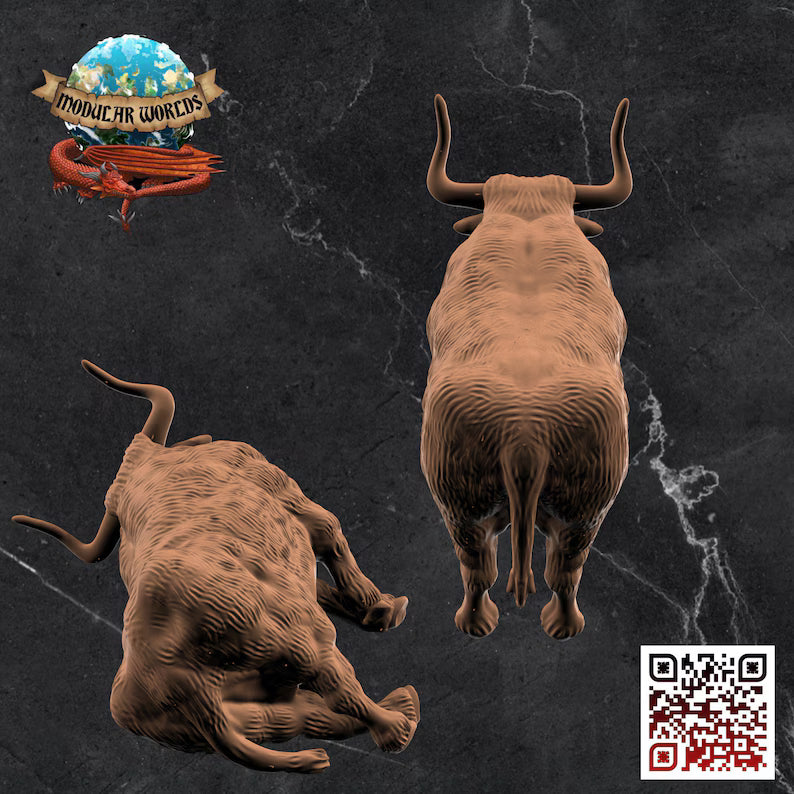 DRAFT OXEN & CORPSE SET
