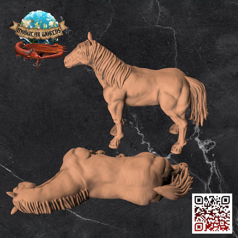 DRAFT HORSE & CORPSE SET