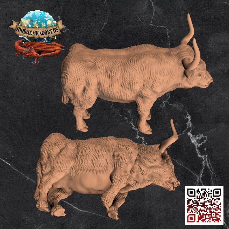DRAFT OXEN & CORPSE SET