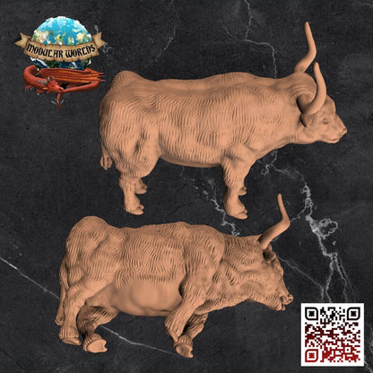 DRAFT OXEN & CORPSE SET