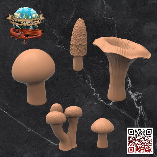 SMALL MUSHROOMS PACK OF 25