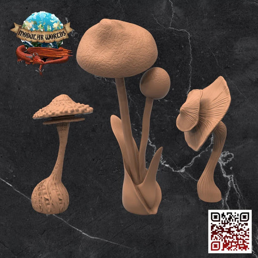 GIANT MUSHROOMS X 6
