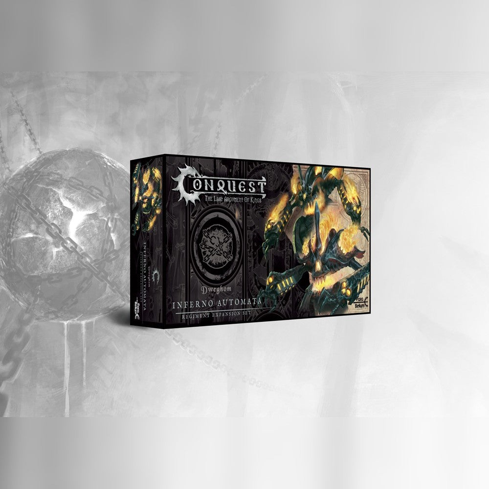 Inferno Automata regiment expansion box for Conquest The Last Argument of Kings, Dweghom faction