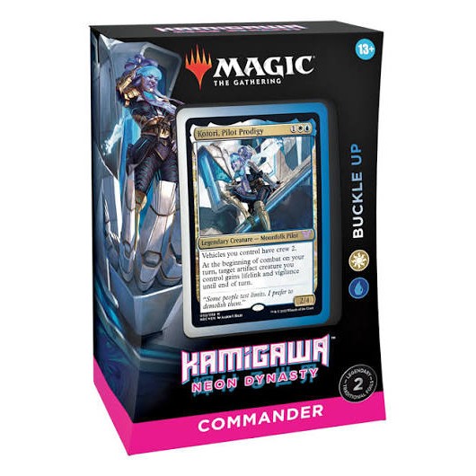Kamigawa Neon Dynasty Buckle Up Commander Deck for Magic The Gathering, commander deck box