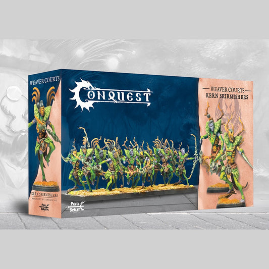 Kern Skirmishers unit box for Conquest The Last Argument of Kings, Weaver Courts faction
