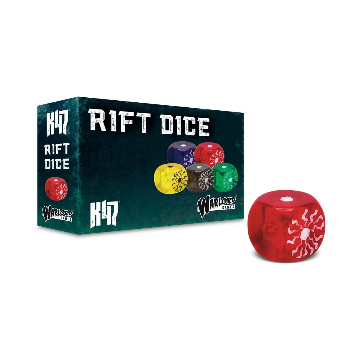 Konflikt'47 Rift Dice set for Konflikt '47 by Warlord Games, dice