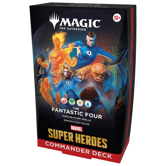 The Fantastic Four Commander Deck for Magic The Gathering Marvel Super Heroes, commander deck box