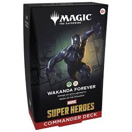 Wakanda Forever Commander Deck for Magic The Gathering Marvel Super Heroes, commander deck box