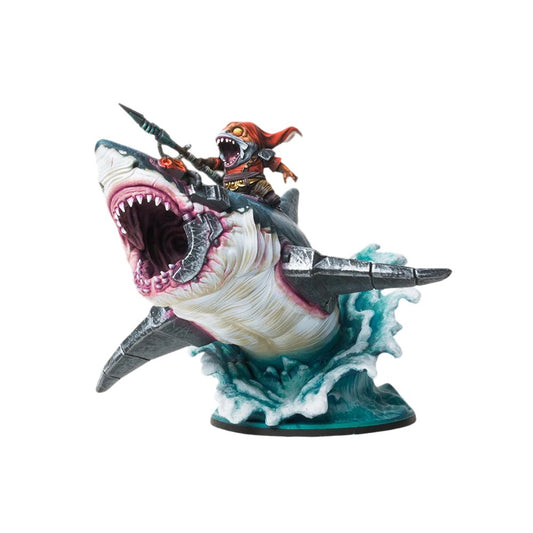 MFG Testing the Waters shark rider miniature for Conquest The Last Argument of Kings
