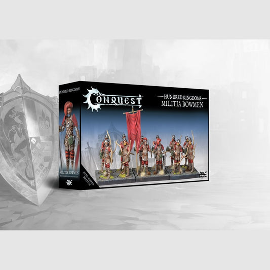 Militia Bowmen unit box for Conquest The Last Argument of Kings, Hundred Kingdoms faction