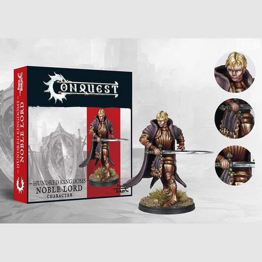 Noble Lord Female Sculpt hero miniature for Conquest The Last Argument of Kings, Hundred Kingdoms