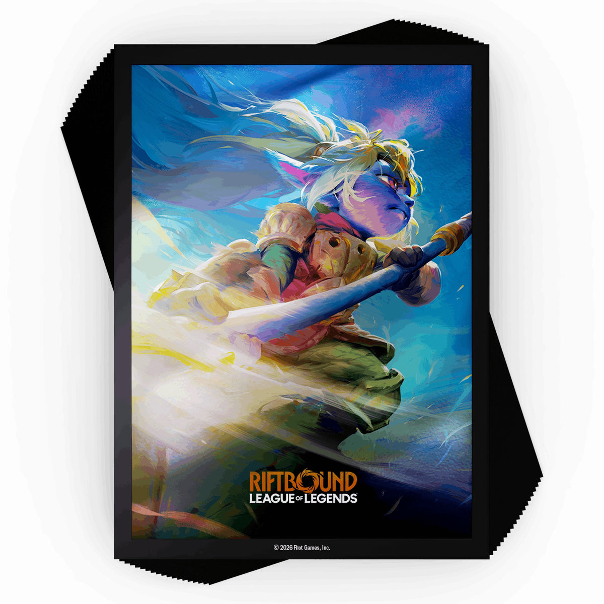 Poppy Art Sleeves for Riftbound League of Legends TCG, pack of 100 card sleeves