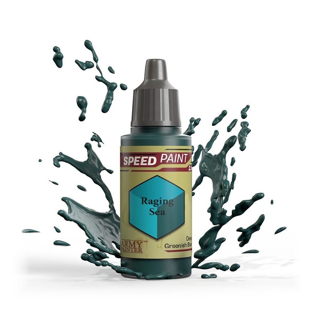 Raging Sea Speedpaint bottle by The Army Painter, deep greenish blue