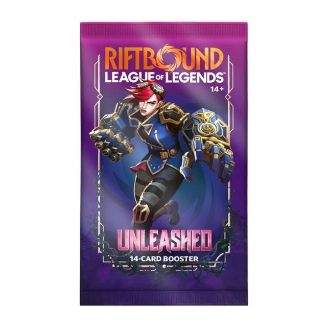 Riftbound Unleashed Booster Pack for Riftbound League of Legends TCG, 14 card booster