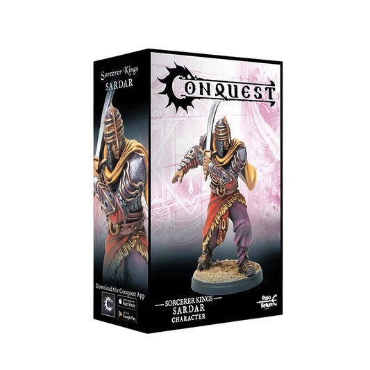 Sardar character box for Conquest The Last Argument of Kings, Sorcerer Kings faction