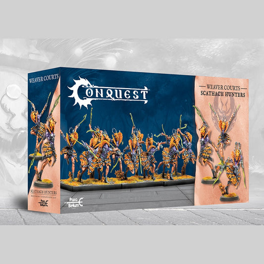 Scathach Hunters unit box for Conquest The Last Argument of Kings, Weaver Courts faction