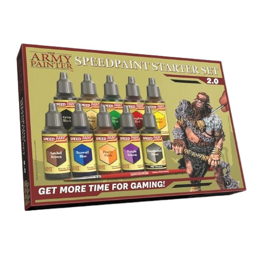 Speedpaint Starter Set 2.0 box for The Army Painter Speedpaint, ten bottle paint set