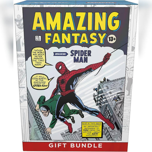 Magic The Gathering Spiderman Gift Bundle box with Amazing Fantasy comic cover art