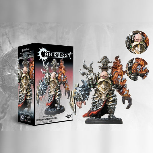 Tempered Steelshaper character miniature for Conquest The Last Argument of Kings, Dweghom faction