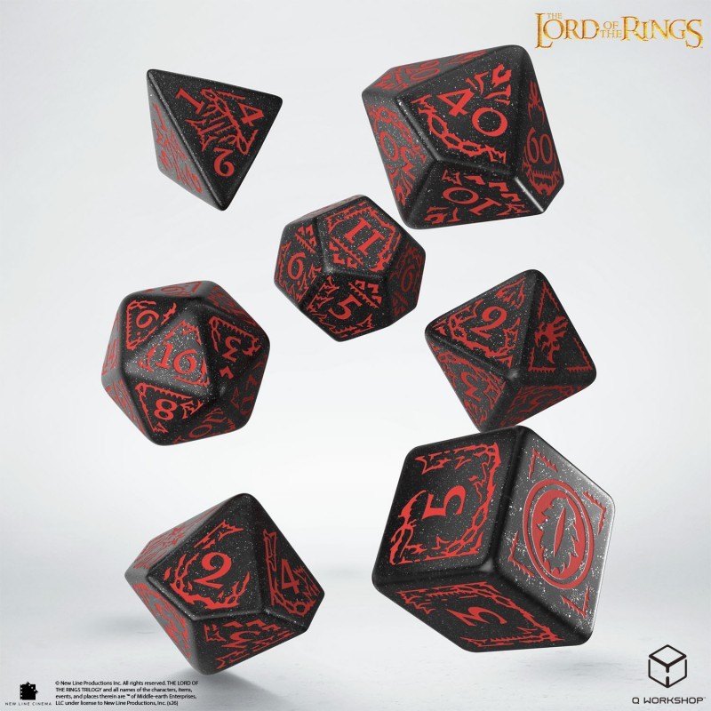 The Lord of the Rings: Mordor - Polyhedral Dice Set