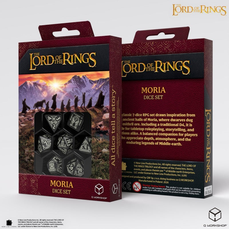 The Lord of the Rings: Moria (Glow in the Dark) - Polyhedral Dice Set, third view
