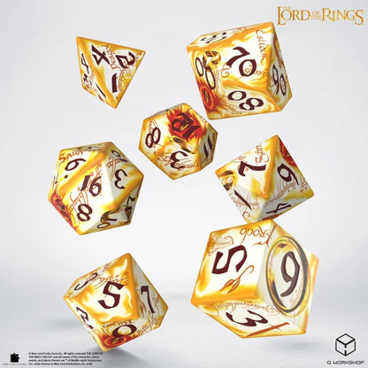 The Lord of the Rings: Ring-bearers (Whitefire Radiance) - Full Art Dice Set