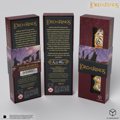 The Lord of the Rings: Ring-bearers (Whitefire Radiance) - Full Art Dice Set, second view